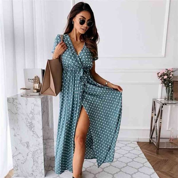 vintage polka dot slit long maxi dress women summer autumn black boho sash elegant vestidos 210427, Black;gray
vintage polka dot slit long maxi dress women summer autumn black boho sash elegant vestidos 210427, Black;gray
