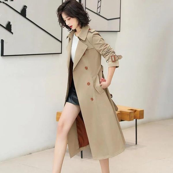 women's trench coats windbreaker mid-length 2021 spring and autumn fashion british style waist elegant coat jacket, Tan;black
women's trench coats windbreaker mid-length 2021 spring and autumn fashion british style waist elegant coat jacket, Tan;black