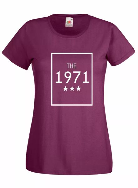 t-shirt shirt women j2059 the 1971 born within mythical seventies birthday, White;black
t-shirt shirt women j2059 the 1971 born within mythical seventies birthday, White;black