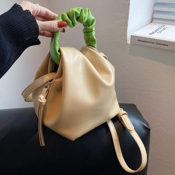 evening bags contrast color soft pu leather handbag for women pleated fashion female shoulder crossbody bucket bag women's tote
evening bags contrast color soft pu leather handbag for women pleated fashion female shoulder crossbody bucket bag women's tote