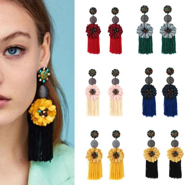 dangle & chandelier 2021 bohemia flower versatile multicolor earrings for women girls trendy wedding jewelry ethnic big long tassel earring, Silver
dangle & chandelier 2021 bohemia flower versatile multicolor earrings for women girls trendy wedding jewelry ethnic big long tassel earring, Silver