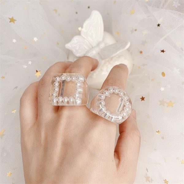 wedding rings korean elegant transparent acrylic resin pearl hollow geometric square round big for women girls summer jewelry gifts, Slivery;golden
wedding rings korean elegant transparent acrylic resin pearl hollow geometric square round big for women girls summer jewelry gifts, Slivery;golden