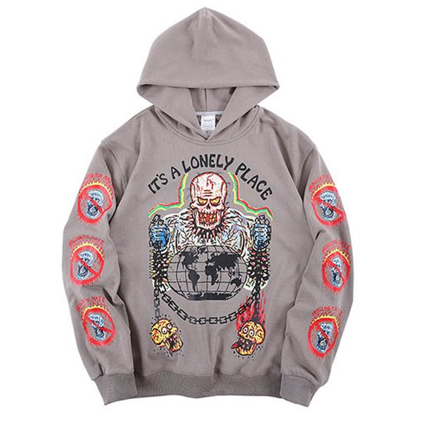 men's hoodies & sweatshirts kanye west high-quality hoodie season six, men, women, ghost skeleton graffiti, Black
men's hoodies & sweatshirts kanye west high-quality hoodie season six, men, women, ghost skeleton graffiti, Black