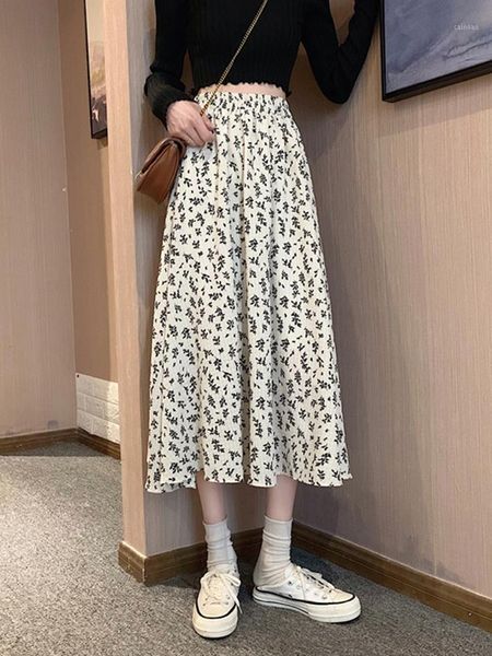 floral skirt spring and autumn summer women's vertical half length 2021 medium chiffon high waist a-line skirts, Black
floral skirt spring and autumn summer women's vertical half length 2021 medium chiffon high waist a-line skirts, Black