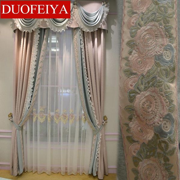 european embroidery curtain cloth for living room bedroom shading floor-to-ceiling window support finished product customization & drapes
european embroidery curtain cloth for living room bedroom shading floor-to-ceiling window support finished product customization & drapes