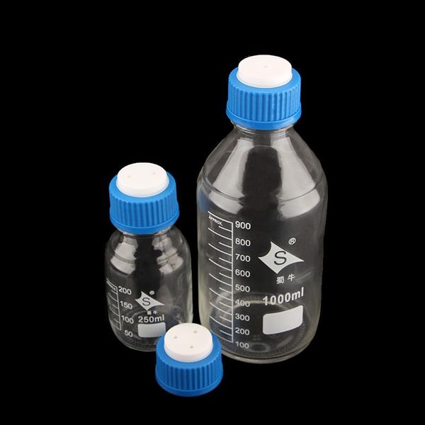 lab supplies glass mouth bottle blue cap reagent 100-1000mll transparent mobile phase liquid 1 / 2 3 hole solvent
lab supplies glass mouth bottle blue cap reagent 100-1000mll transparent mobile phase liquid 1 / 2 3 hole solvent
