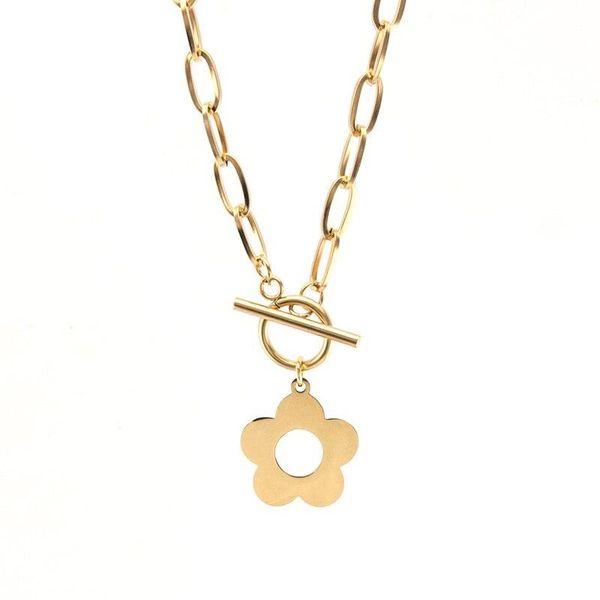 pendant necklaces flowers necklace stainless steel for women metal toggle choker heavy duty chain kette, Silver
pendant necklaces flowers necklace stainless steel for women metal toggle choker heavy duty chain kette, Silver