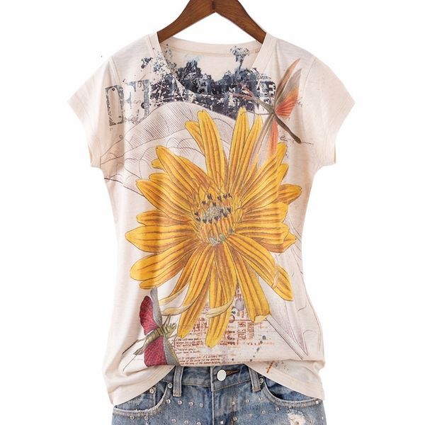 women's t-shirt fashion aesheic floral prin shir women shor sleeve o-neck graphic ees hin summer op funny shirs hau femme 2yii, White
women's t-shirt fashion aesheic floral prin shir women shor sleeve o-neck graphic ees hin summer op funny shirs hau femme 2yii, White
