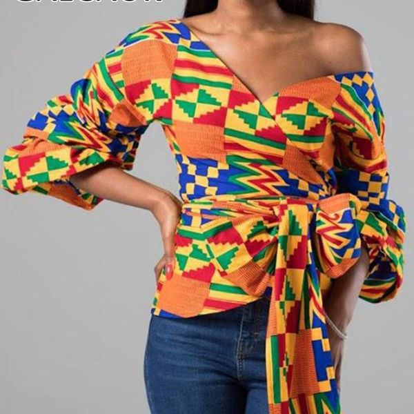 women's blouses & shirts lace up print casual for women v neck lantern long sleeve hit color loose female summer 2021 clothing e685, White
women's blouses & shirts lace up print casual for women v neck lantern long sleeve hit color loose female summer 2021 clothing e685, White