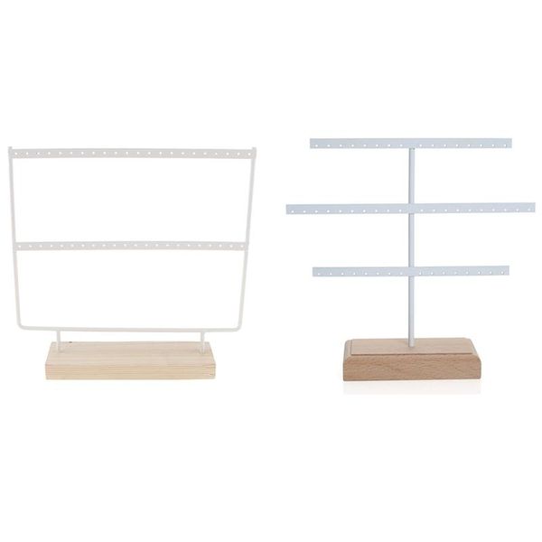 jewelry pouches, bags 1pcs wood 44 holes 2 layers display stand & 52 hook earring organizer white, Pink;blue
jewelry pouches, bags 1pcs wood 44 holes 2 layers display stand & 52 hook earring organizer white, Pink;blue