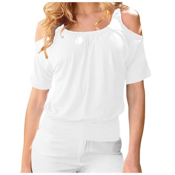 women's t-shirt plus size women summer solid color off shoulders o-neck short-sleeved tshirt fashion lady street casual white
women's t-shirt plus size women summer solid color off shoulders o-neck short-sleeved tshirt fashion lady street casual white