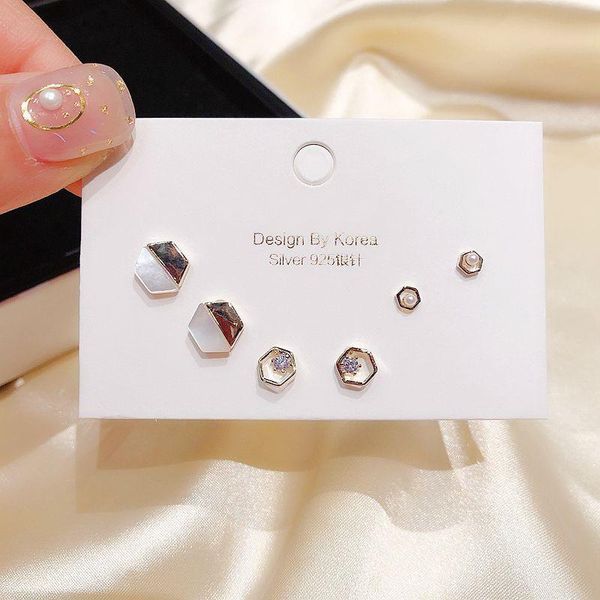 stud 925 sterling silver shell zircon geometric earrings set dainty 6-piece ear for women girls gifts jewelry wholesale, Golden;silver
stud 925 sterling silver shell zircon geometric earrings set dainty 6-piece ear for women girls gifts jewelry wholesale, Golden;silver