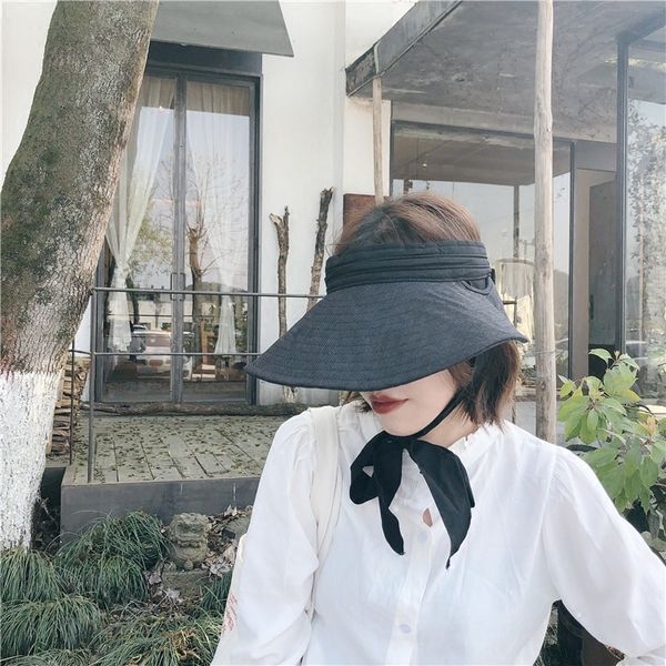 spring and summer new women's bow tie belt along the sky hat cloth hat travel foldable hat, Blue;gray
spring and summer new women's bow tie belt along the sky hat cloth hat travel foldable hat, Blue;gray