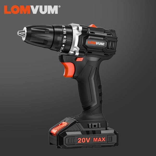 professiona electric drills lomvum 20v brushless impact cordless mini drill li-ion lithium battery diy power tool
professiona electric drills lomvum 20v brushless impact cordless mini drill li-ion lithium battery diy power tool