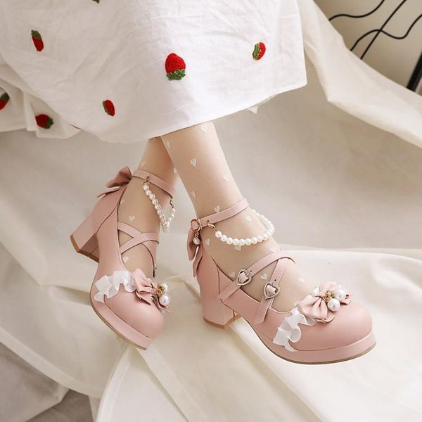 sandals lolita shoes high heels student 18-year-old thick heel single fairy jk children's versatile, Black
sandals lolita shoes high heels student 18-year-old thick heel single fairy jk children's versatile, Black
