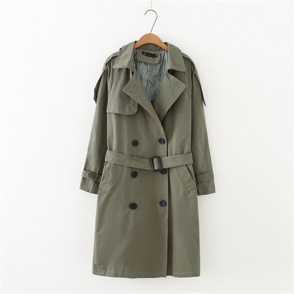 women's trench coats 2021 spring autumn female windbreakers fashion woman double breasted mid long coat business outerwear hk376, Tan;black
women's trench coats 2021 spring autumn female windbreakers fashion woman double breasted mid long coat business outerwear hk376, Tan;black