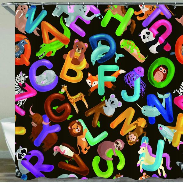 shower curtain,seamless pattern animals alphabet for kids abc education in preschool,waterproof bath curtains polyester
shower curtain,seamless pattern animals alphabet for kids abc education in preschool,waterproof bath curtains polyester