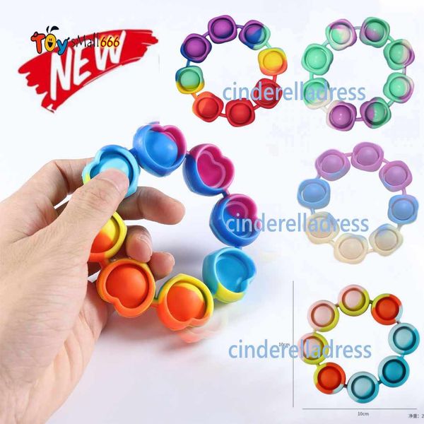 fidget reliver stress toys rainbow bracelet push bubble antistress children sensory toy to relieve autism dhl ship
fidget reliver stress toys rainbow bracelet push bubble antistress children sensory toy to relieve autism dhl ship