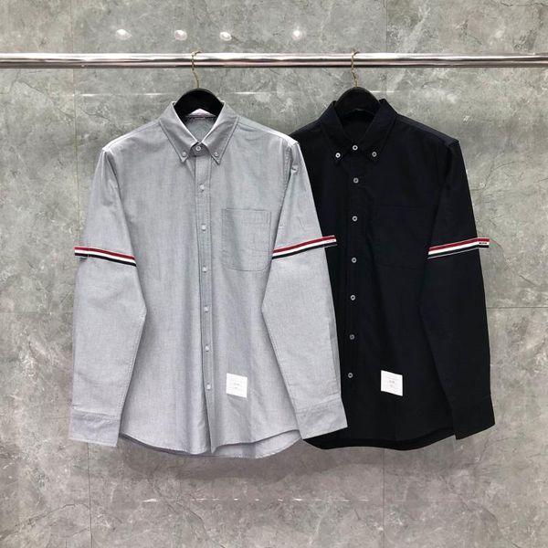 men's casual shirts fashion 2021 brand men slim black long sleeve shirt turn down collar oxford cuff ribbons clothing, White;black
men's casual shirts fashion 2021 brand men slim black long sleeve shirt turn down collar oxford cuff ribbons clothing, White;black