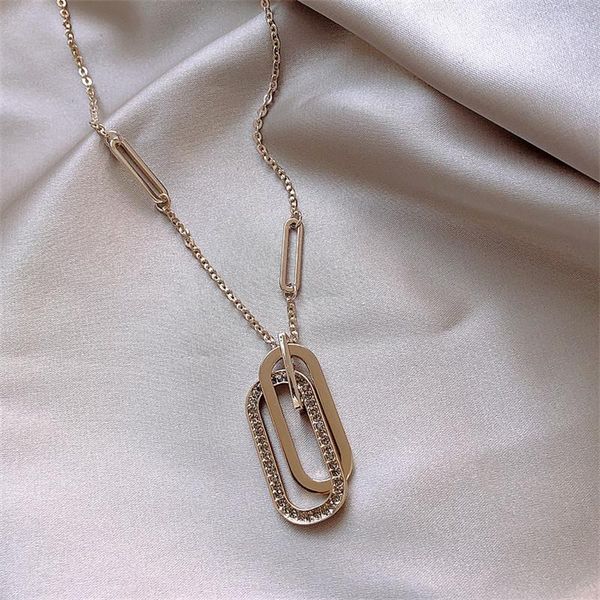 chains double ring pendant autumn winter sweater chain long fashion contracted necklace female 2021 style tide web celebrity, Silver
chains double ring pendant autumn winter sweater chain long fashion contracted necklace female 2021 style tide web celebrity, Silver