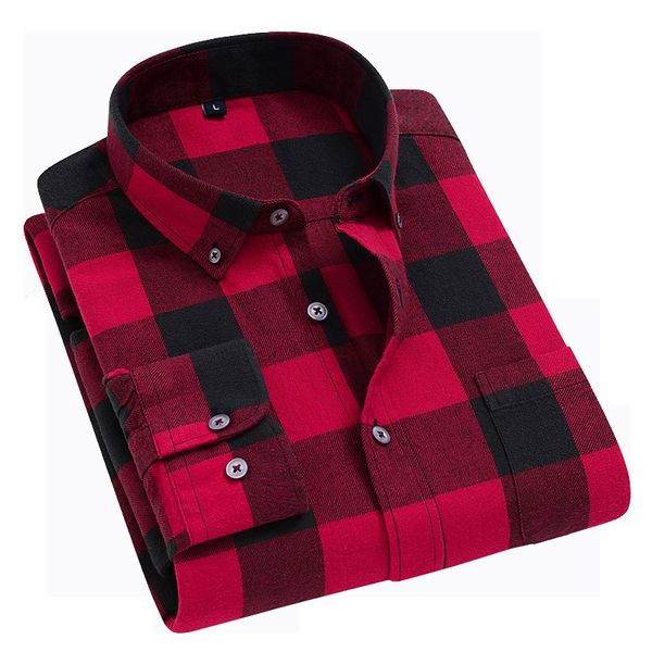 men's 2020 casual cotton milled plaid long sleeve shirt flannel youth, White;black
men's 2020 casual cotton milled plaid long sleeve shirt flannel youth, White;black