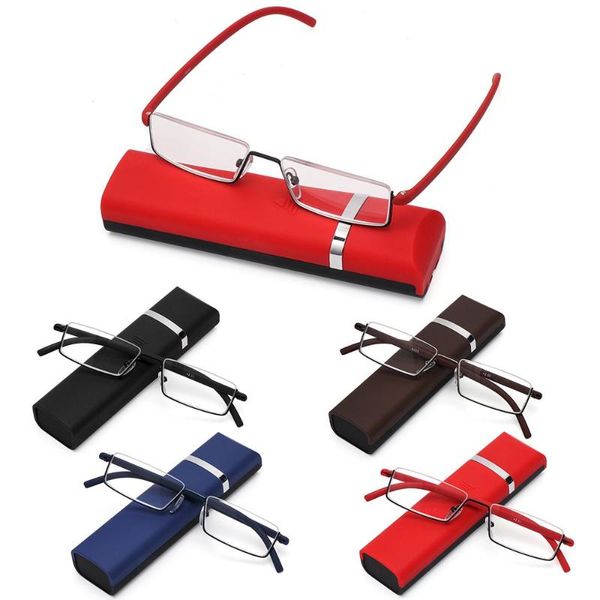 sunglasses portable rectangle readers tr90 spring hinge anti eyestrain half frame presbyopia eyeglasses reading glasses with case, White;black
sunglasses portable rectangle readers tr90 spring hinge anti eyestrain half frame presbyopia eyeglasses reading glasses with case, White;black