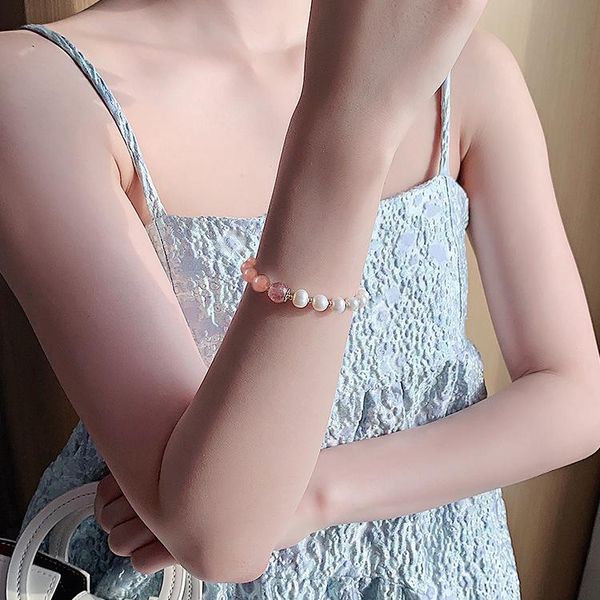 beaded, strands strawberry crystal baroque pearl bracelet stone beads wrist jewelry adjustable length gift for girls women, Black
beaded, strands strawberry crystal baroque pearl bracelet stone beads wrist jewelry adjustable length gift for girls women, Black