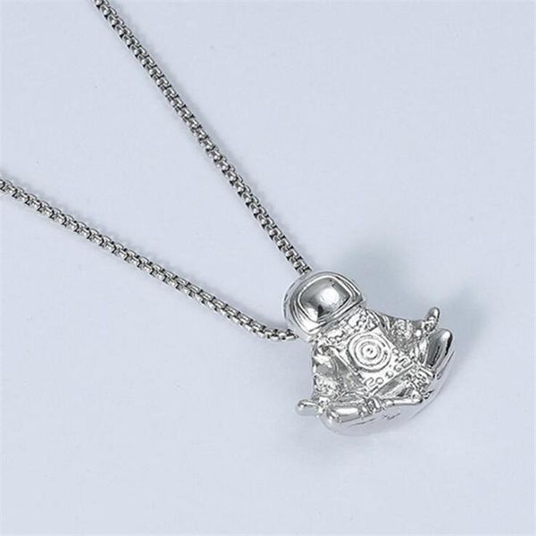 creative spaceman pendant necklace for women & men collares personality sport fitness chain necklaces mens hip hop jewellery, Silver
creative spaceman pendant necklace for women & men collares personality sport fitness chain necklaces mens hip hop jewellery, Silver