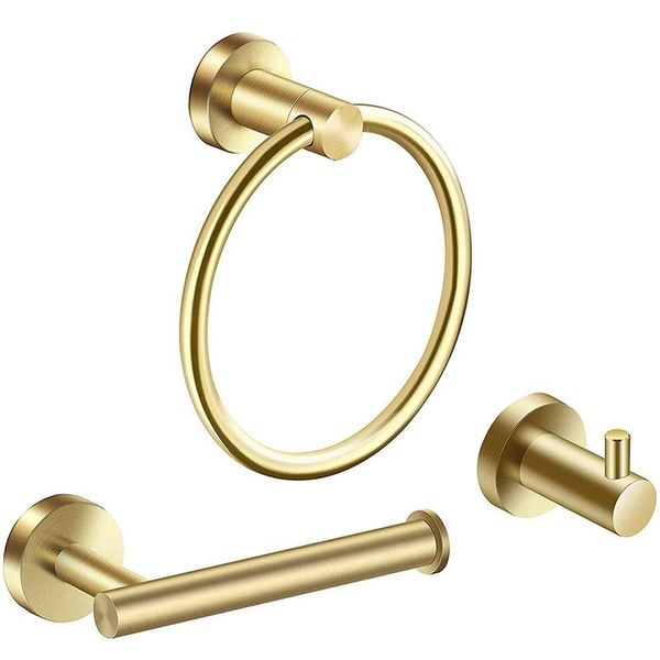 bathroom storage & organization hardware accessories set 3-piece gold brushed sets modern towel ring robe hook hanger toilet paper ho
bathroom storage & organization hardware accessories set 3-piece gold brushed sets modern towel ring robe hook hanger toilet paper ho