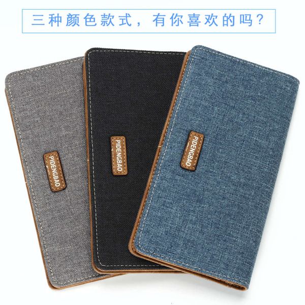 the wallet men's long canvas japan korea ultra thin button multi card wallet bag, Black
the wallet men's long canvas japan korea ultra thin button multi card wallet bag, Black