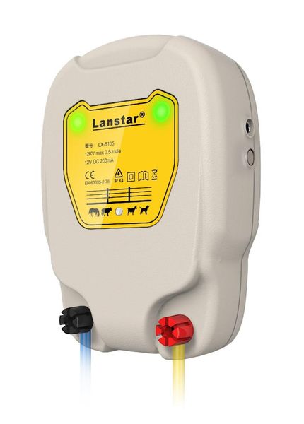 farm electric fence energizer 12kv 0.5j solar fencing charger controller for livestock management sheep horse cattle fencing, trellis & gate