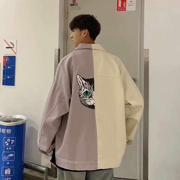 jackets fashion brand splicing tooling men's korean version fashion dign sense minority salt style loose couple et, Black;brown
jackets fashion brand splicing tooling men's korean version fashion dign sense minority salt style loose couple et, Black;brown
