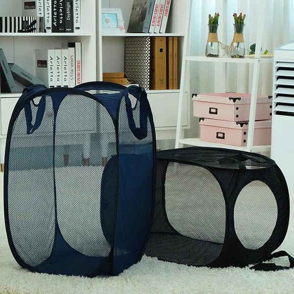 collapsible mesh foldable hamper laundry basket household large capacity storage baskets bags
collapsible mesh foldable hamper laundry basket household large capacity storage baskets bags