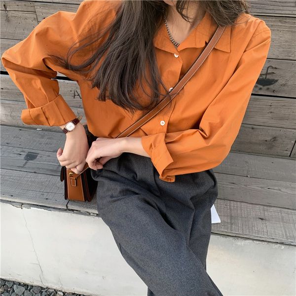 close spring turn down collar long sleeve womens and blouses fashion women cotton shirt blusas roupa feminina txao, White
close spring turn down collar long sleeve womens and blouses fashion women cotton shirt blusas roupa feminina txao, White