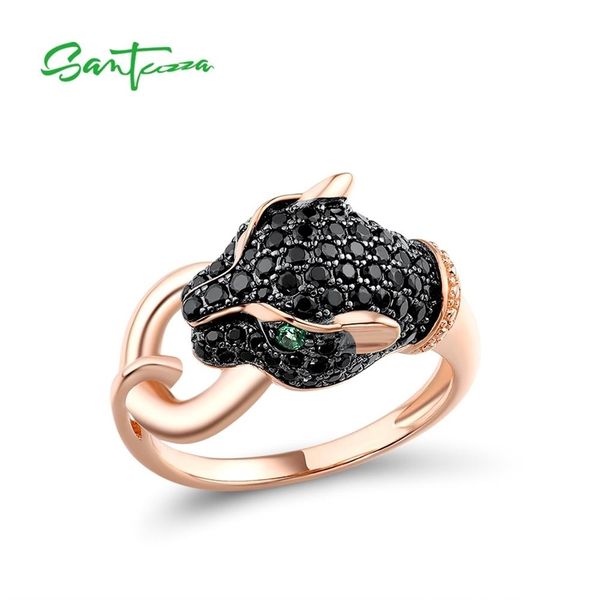 santuzza silver ring for women pure 925 sterling silver black green spinel leopard panther trendy party fine jewelry 210924, Slivery;golden
santuzza silver ring for women pure 925 sterling silver black green spinel leopard panther trendy party fine jewelry 210924, Slivery;golden
