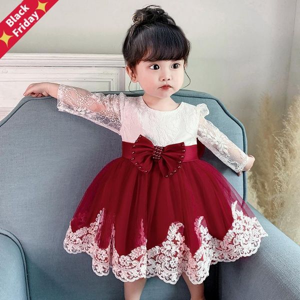 summer beads infant baby girl dress big bow baptism flower dresses for girls 1 year birthday lace party wedding clothes 24m girl's, Red;yellow 
summer beads infant baby girl dress big bow baptism flower dresses for girls 1 year birthday lace party wedding clothes 24m girl's, Red;yellow