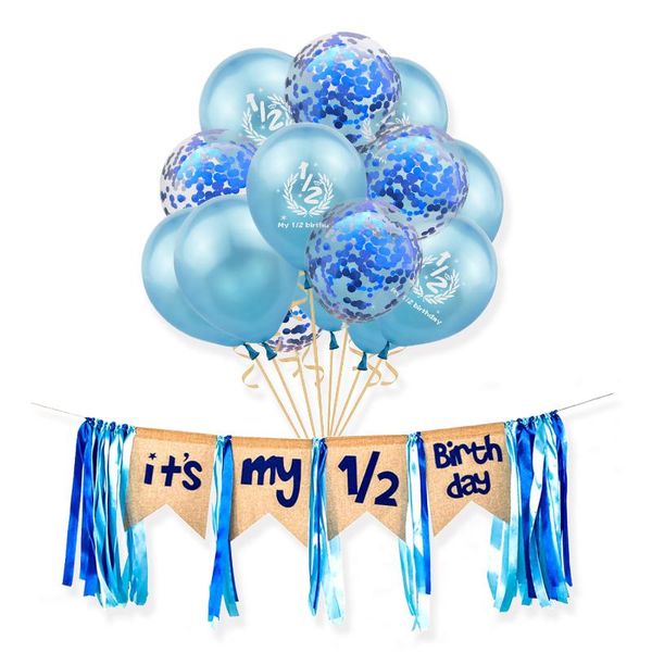 party decoration my 1/2 birthday pink blue latex confetti balloons banner it's half decor 6 months boy girl baby shower
party decoration my 1/2 birthday pink blue latex confetti balloons banner it's half decor 6 months boy girl baby shower