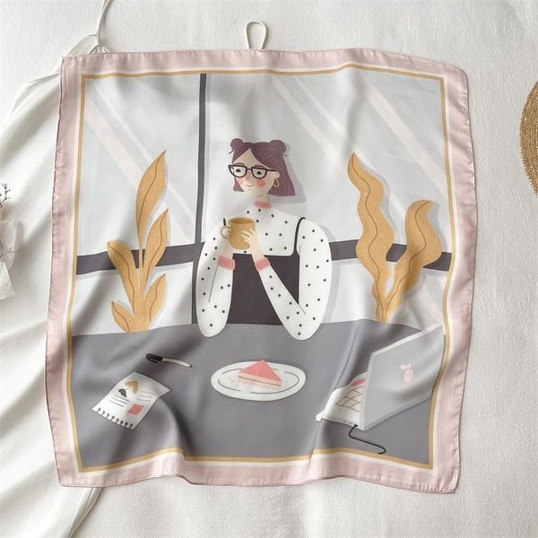 scarves summer casual scarf for women shawl neckerchief small print square female hair band bag wrist foulard bandana 2021, Blue;gray
scarves summer casual scarf for women shawl neckerchief small print square female hair band bag wrist foulard bandana 2021, Blue;gray