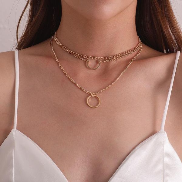 pendant necklaces vintage multilayer choker round chain necklace for women punk gold silver color party fashion jewelry gift
pendant necklaces vintage multilayer choker round chain necklace for women punk gold silver color party fashion jewelry gift