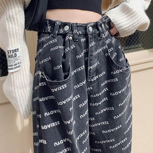 women's pants & capris gothic mom jeans high waist 2021 straight loose mopping gray letter print wide-leg trousers streetwear 90s aesth, Black;white
women's pants & capris gothic mom jeans high waist 2021 straight loose mopping gray letter print wide-leg trousers streetwear 90s aesth, Black;white