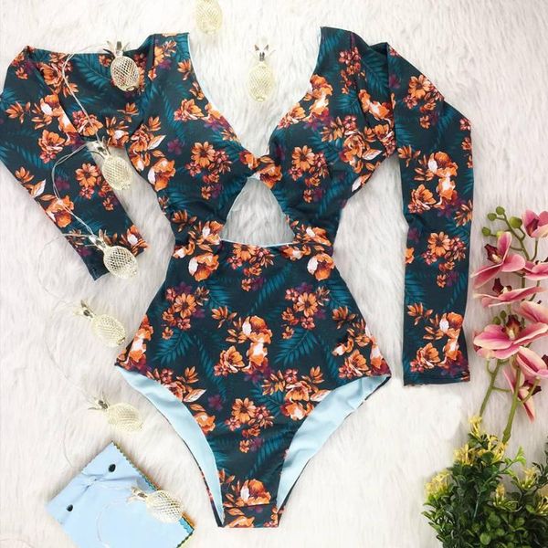 long sleeve swimsuit for women one piece swimwear bodysuits surfing floral print bathing suit beachwear monokini female one-piece suits
long sleeve swimsuit for women one piece swimwear bodysuits surfing floral print bathing suit beachwear monokini female one-piece suits
