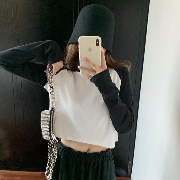 women's hoodies & sweatshirts po of autumn clothing short t-shirt long sleeve high waist slimming, Black
women's hoodies & sweatshirts po of autumn clothing short t-shirt long sleeve high waist slimming, Black