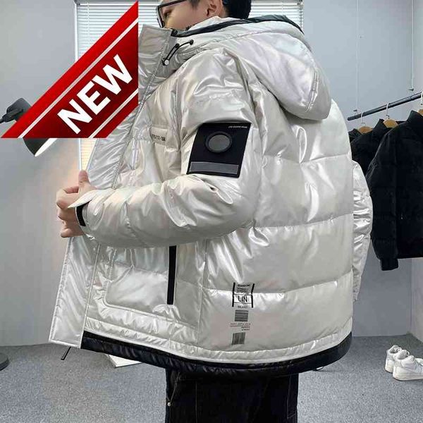 2021 winter new solid white duck down jackets men's hooded shiny waterproof parkas cold thick warm coats outwear puffer, Black
2021 winter new solid white duck down jackets men's hooded shiny waterproof parkas cold thick warm coats outwear puffer, Black