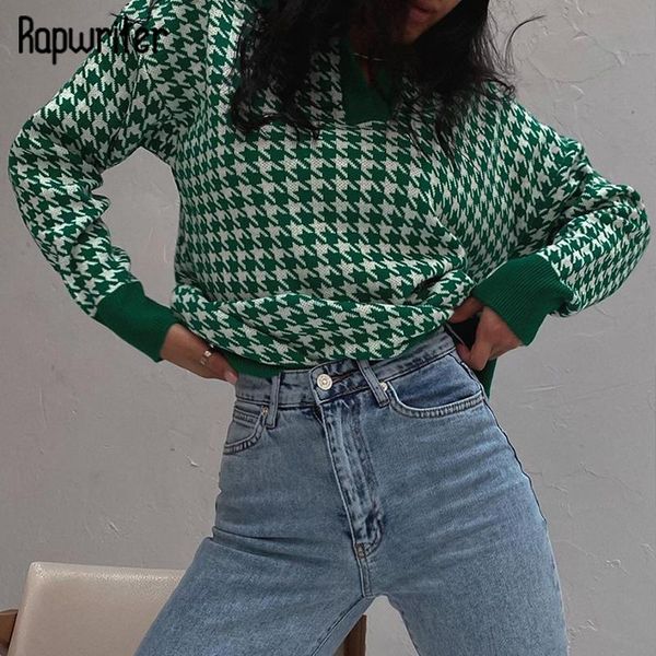 women's sweaters rapwriter y2k houndstooth plaid sweater vinatage argyle knitted pullover harajuku o neck jumper women long sleeve top, White;black
women's sweaters rapwriter y2k houndstooth plaid sweater vinatage argyle knitted pullover harajuku o neck jumper women long sleeve top, White;black