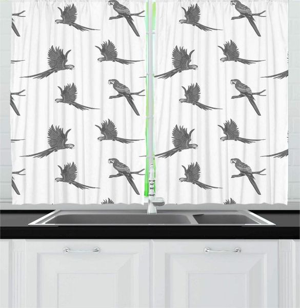curtain & drapes grey white animal kitchen curtains multitude repetitive monochromatic composition tropical flying parrot bird for cafe
curtain & drapes grey white animal kitchen curtains multitude repetitive monochromatic composition tropical flying parrot bird for cafe