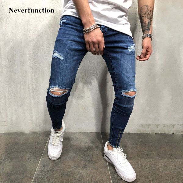 jeans men streetwear knee ripped stretch skinny slim hip-hop distressed holes blue joggers denim man trousers
jeans men streetwear knee ripped stretch skinny slim hip-hop distressed holes blue joggers denim man trousers