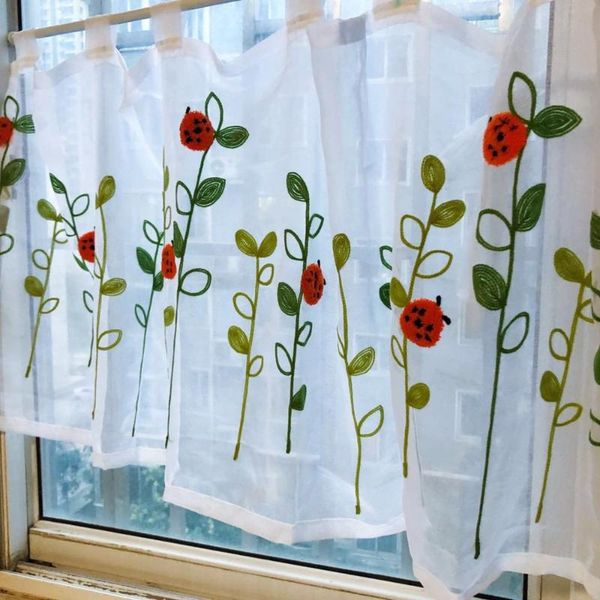 clearance pastoral style cute cartoon ladybird embroidered sling short curtain decorative coffee 60cmh *150cmw & drapes
clearance pastoral style cute cartoon ladybird embroidered sling short curtain decorative coffee 60cmh *150cmw & drapes