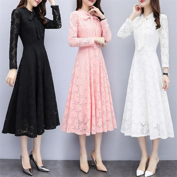 casual dresses autumn dress women long sleeve lace big size s-3xl add velvet elegant lady bow tie party dressess vestidos 1039, Black;gray
casual dresses autumn dress women long sleeve lace big size s-3xl add velvet elegant lady bow tie party dressess vestidos 1039, Black;gray