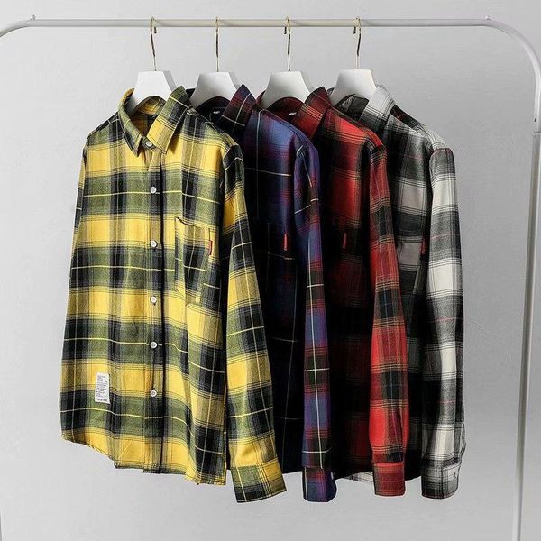 men's casual shirts hong kong style large plaid shirt long-sleeved korean trendy handsome couple thin oversize jacket, White;black
men's casual shirts hong kong style large plaid shirt long-sleeved korean trendy handsome couple thin oversize jacket, White;black