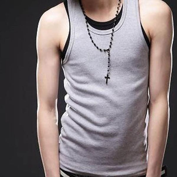 mens vest slim bottoming summer korean sports breathable sleeveless casual and fitness solid color shirt, White;black
mens vest slim bottoming summer korean sports breathable sleeveless casual and fitness solid color shirt, White;black